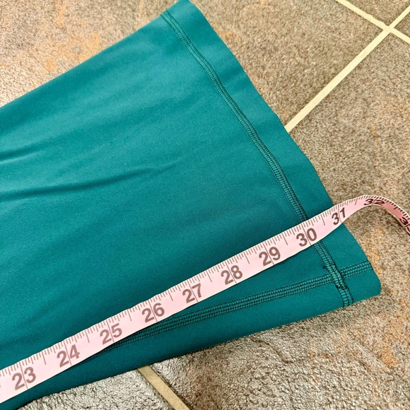 Lululemon Align High Rise Mini Flare Pants Stretchy Workout Yoga Teal Green 12 - Picture 7 of 9